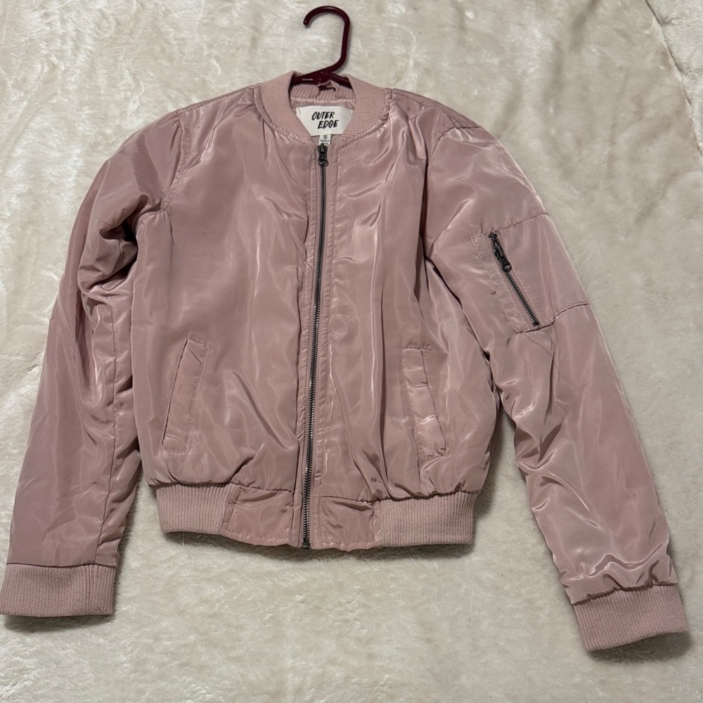 Outer Edge Light Pink Bomber Jacket - image 3